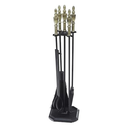 Achla Designs Achla WR-47AB Westford Tool Set; Antique Brass & Black WR-47AB